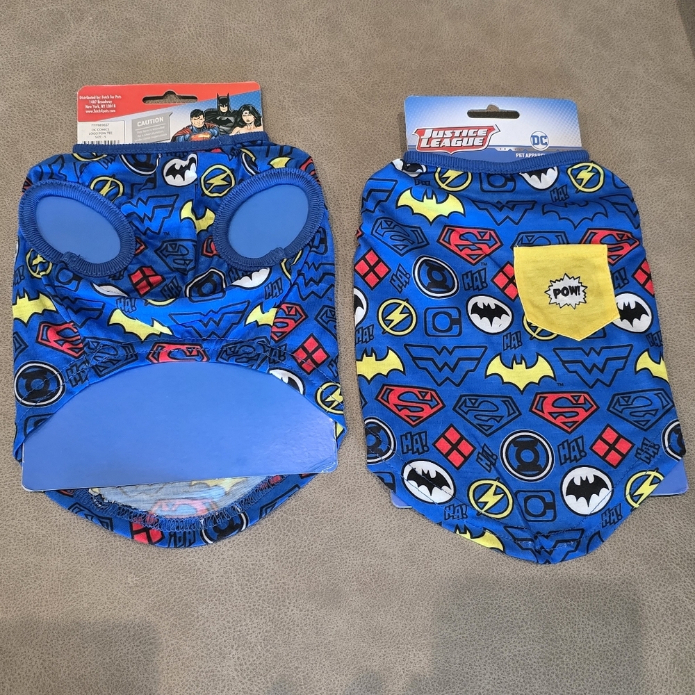 DC Comics Blue Superhero Dog Outfit Set